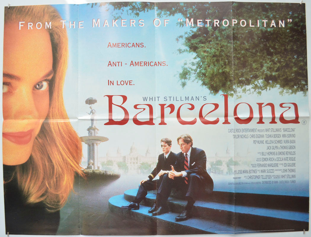 Barcelona Original Quad Poster - Film Poster - Movie Poster