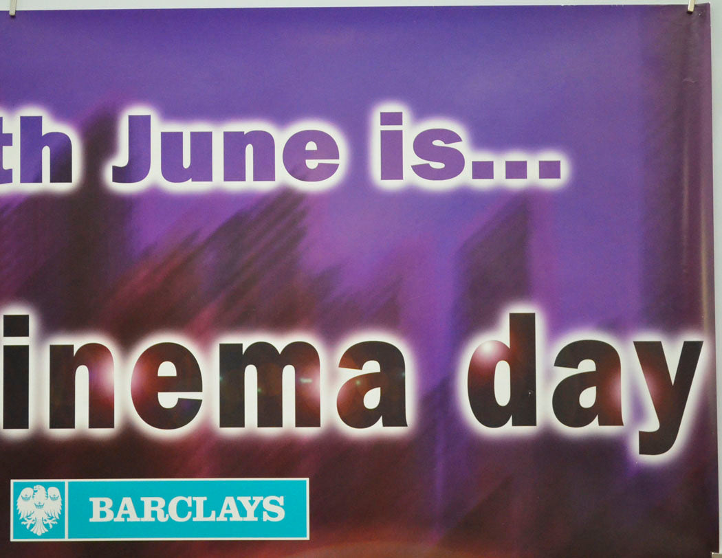 BARCLAYS 1997 ADVERTISING POSTER - NATIONAL CINEMA DAY (Top Right) Cinema Quad Movie Poster 