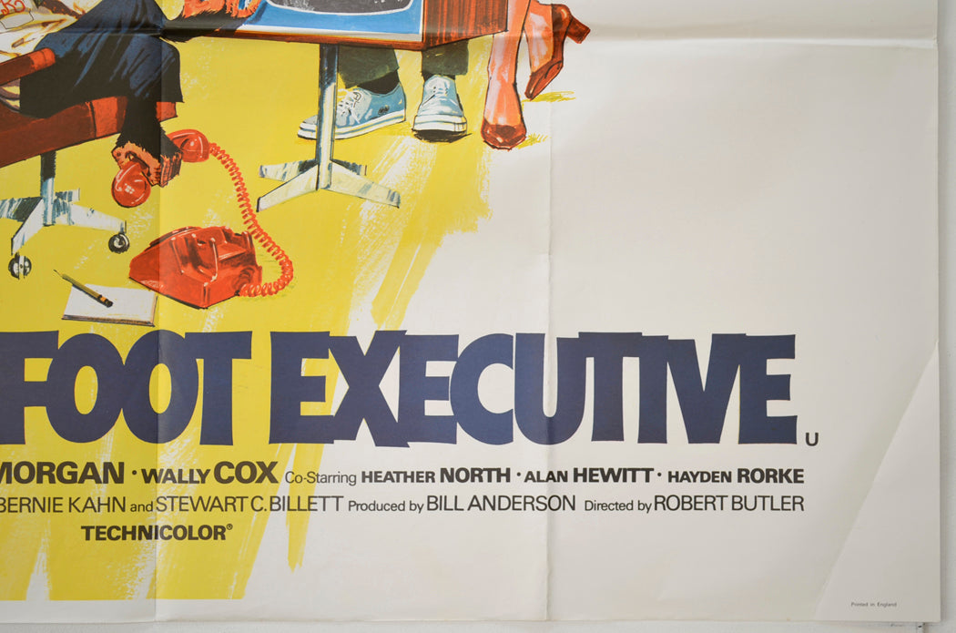 THE BAREFOOT EXECUTIVE (Bottom Right) Cinema Quad Movie Poster 