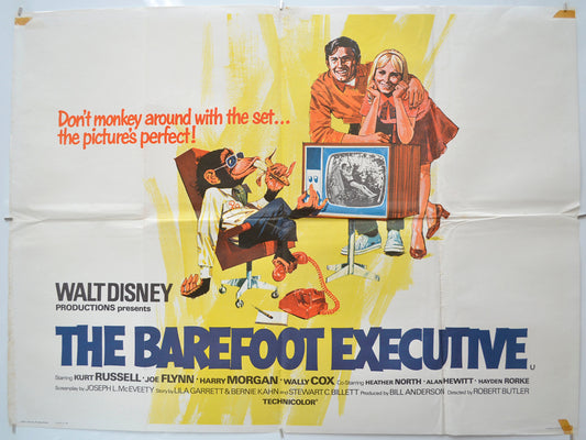 Barefoot Executive - Original Quad Poster - Film Poster - Movie Poster