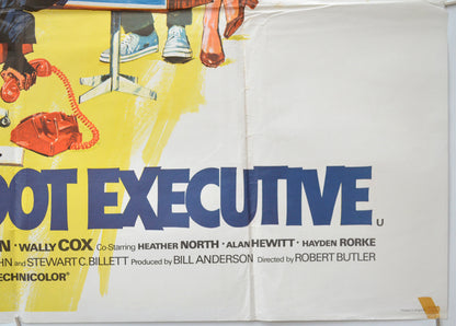 THE BAREFOOT EXECUTIVE (Bottom Right) Cinema Quad Movie Poster 