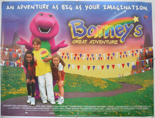 Barney's Great Adventure Original Quad Poster - Film Poster - Movie Poster  