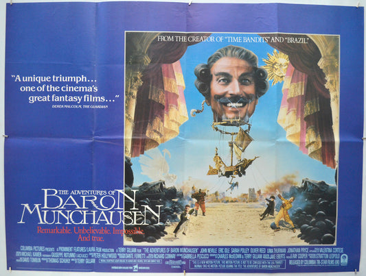 The Adventures Of Baron Munchausen Original Quad Poster - Film Poster - Movie Poster