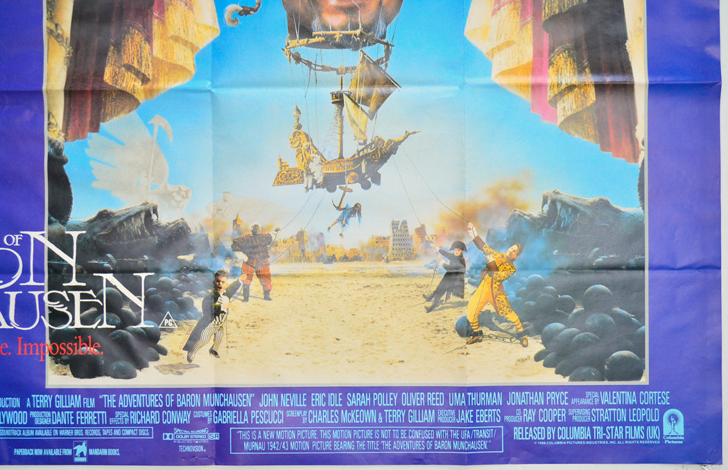 THE ADVENTURES OF BARON MUNCHAUSEN (Bottom Right) Cinema Quad Movie Poster 