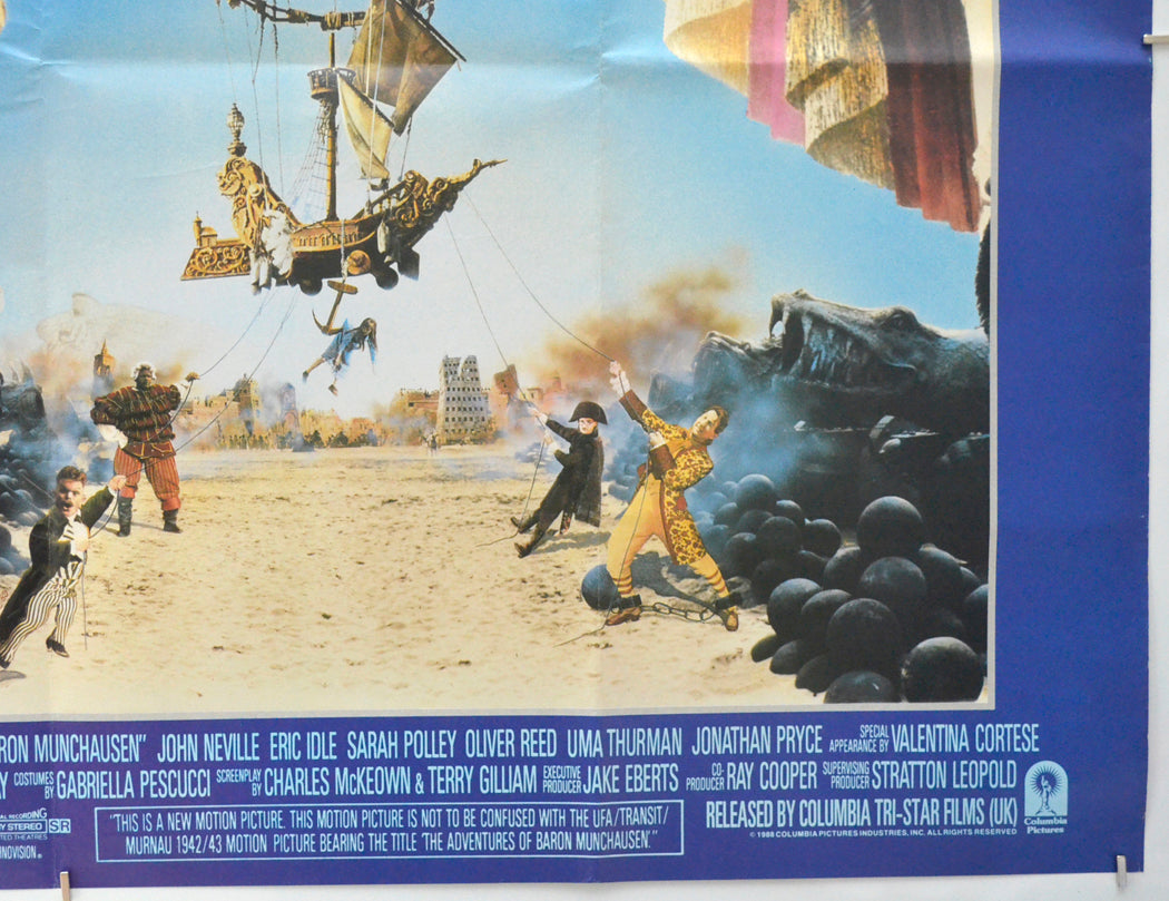 THE ADVENTURES OF BARON MUNCHAUSEN (Bottom Right) Cinema Quad Movie Poster 