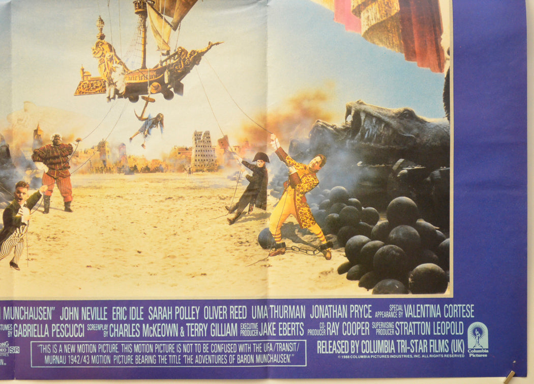 THE ADVENTURES OF BARON MUNCHAUSEN (Bottom Right) Cinema Quad Movie Poster 