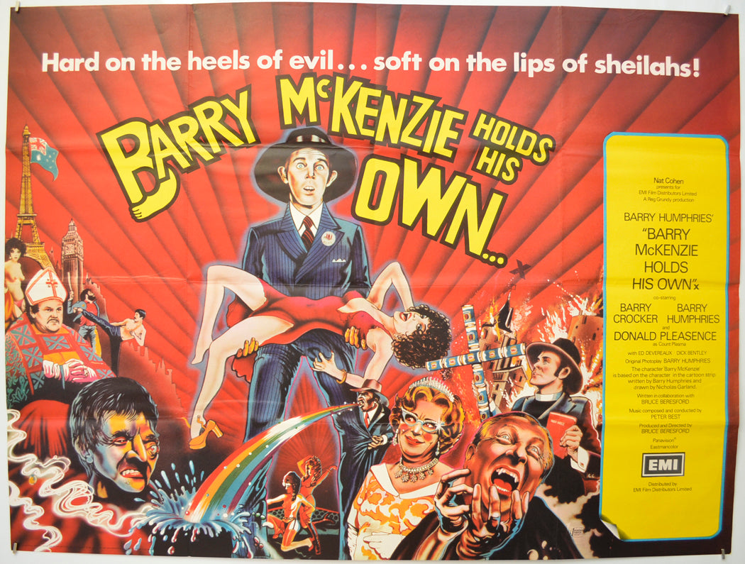 Barry McKenzie Holds His Own  Original Quad Poster - Film Poster - Movie Poster