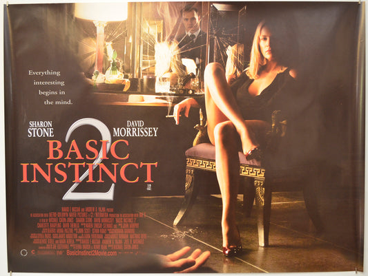 Basic Instinct 2 Original Quad Poster - Film Poster - Movie Poster  