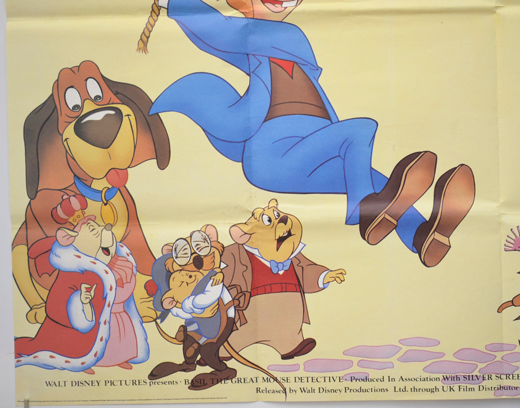 BASIL THE GREAT MOUSE DETECTIVE (Bottom Left) Cinema Quad Movie Poster 