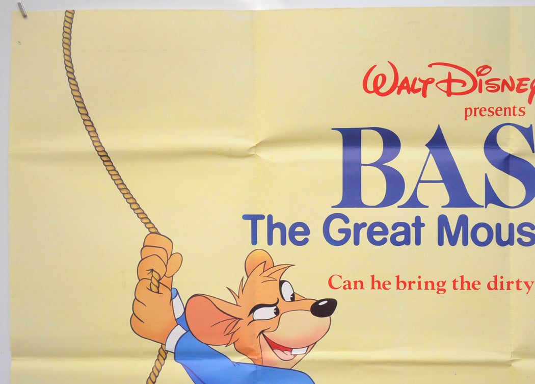 BASIL THE GREAT MOUSE DETECTIVE (Top Left) Cinema Quad Movie Poster 