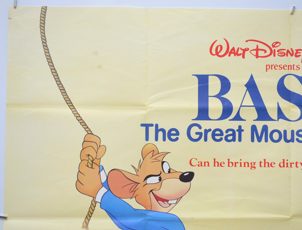 BASIL THE GREAT MOUSE DETECTIVE (Top Left) Cinema Quad Movie Poster 