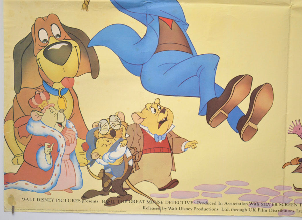 BASIL THE GREAT MOUSE DETECTIVE (Bottom Left) Cinema Quad Movie Poster 