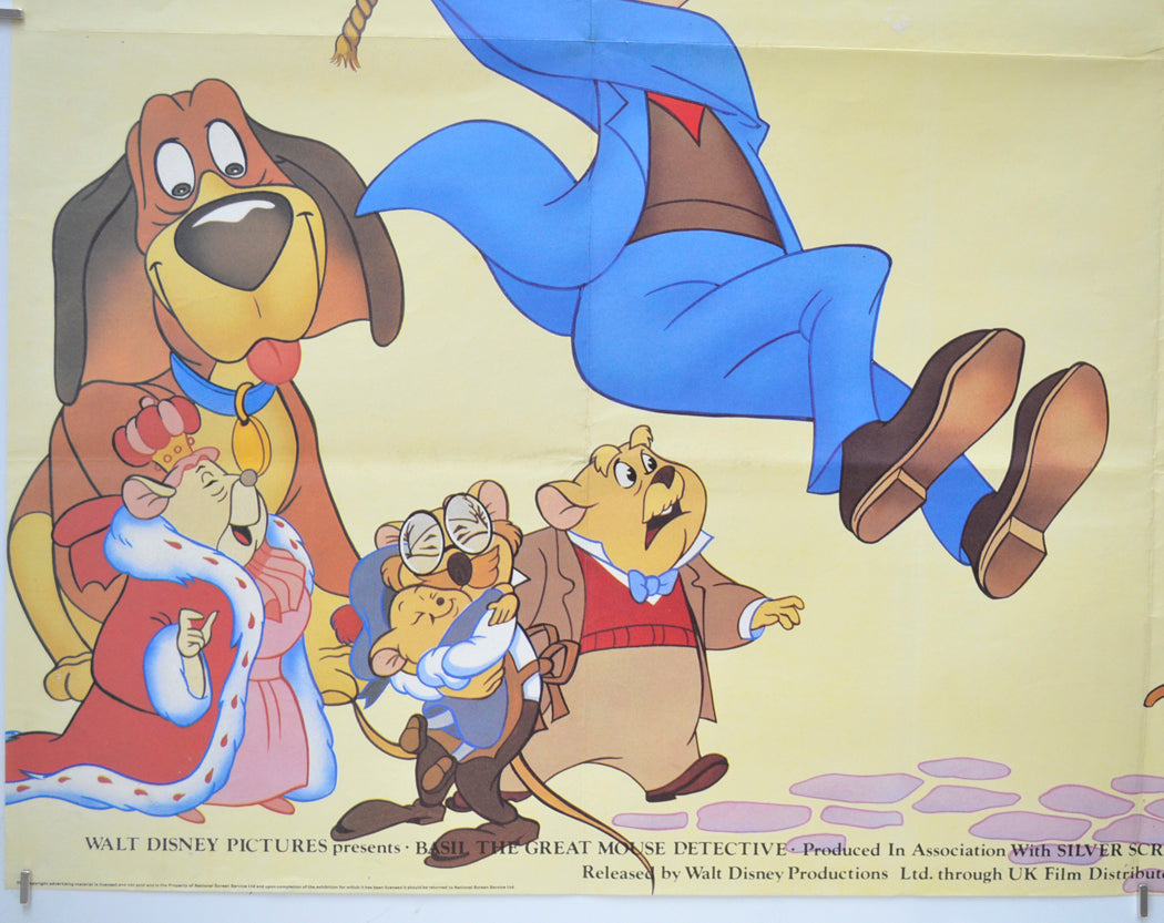 BASIL THE GREAT MOUSE DETECTIVE (Bottom Left) Cinema Quad Movie Poster 