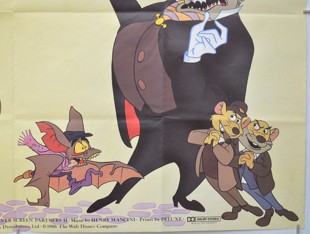 BASIL THE GREAT MOUSE DETECTIVE (Bottom Right) Cinema Quad Movie Poster 