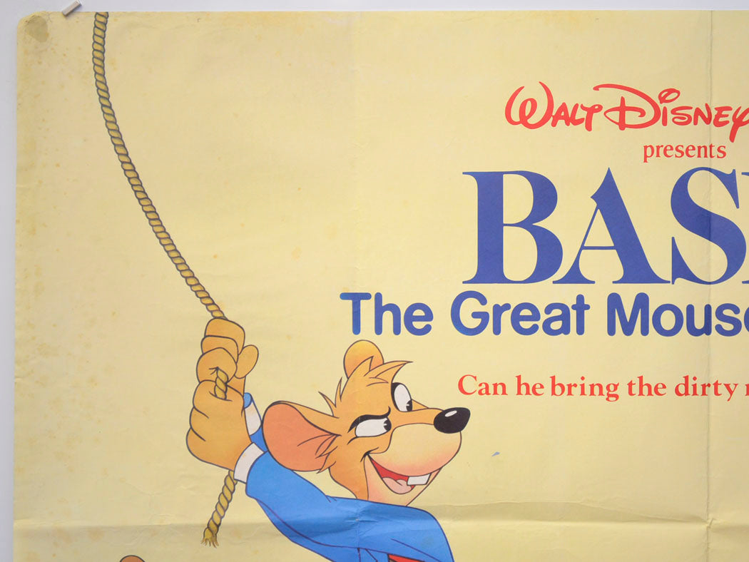 BASIL THE GREAT MOUSE DETECTIVE (Top Left) Cinema Quad Movie Poster 