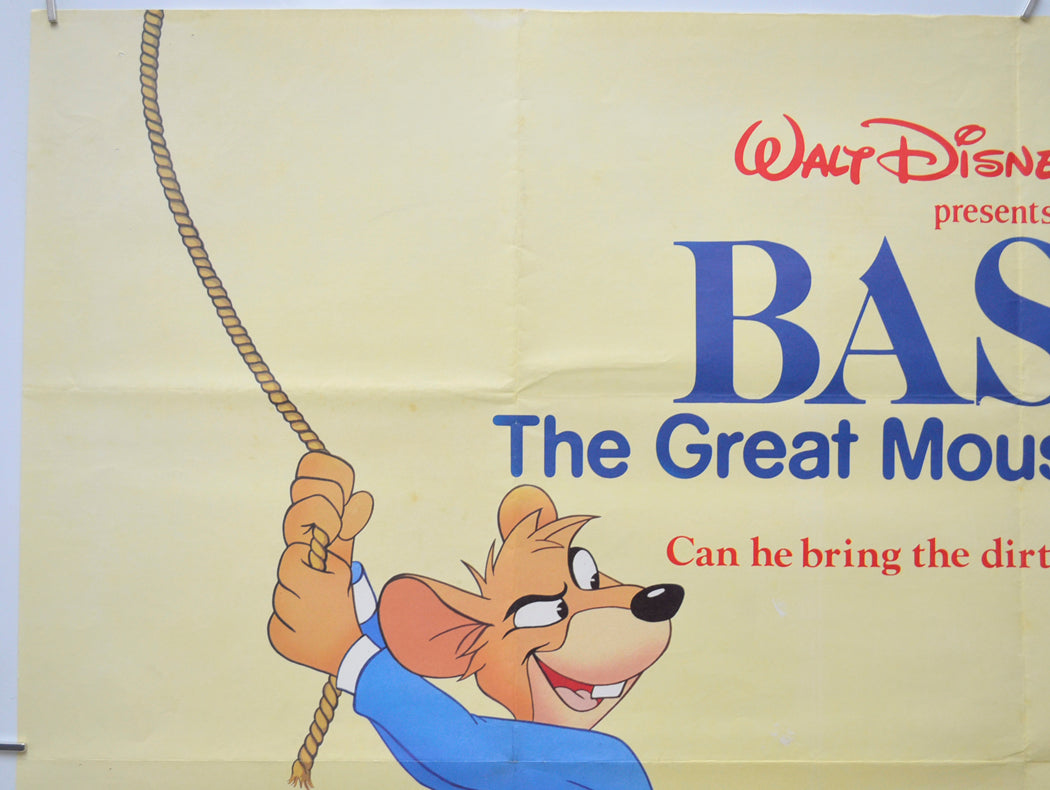 BASIL THE GREAT MOUSE DETECTIVE (Top Left) Cinema Quad Movie Poster 