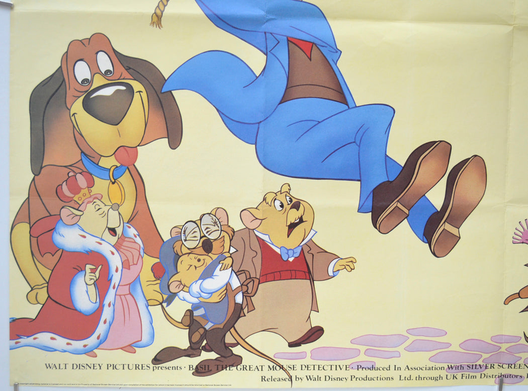 BASIL THE GREAT MOUSE DETECTIVE (Bottom Left) Cinema Quad Movie Poster 