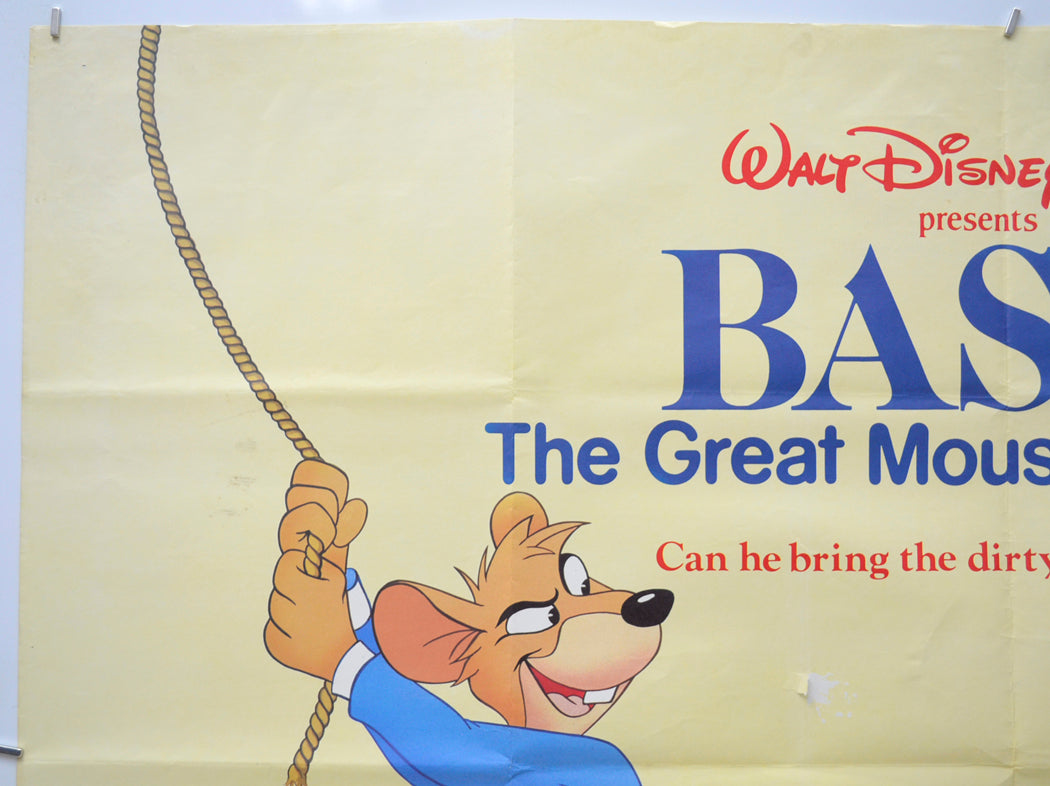 BASIL THE GREAT MOUSE DETECTIVE (Top Left) Cinema Quad Movie Poster 