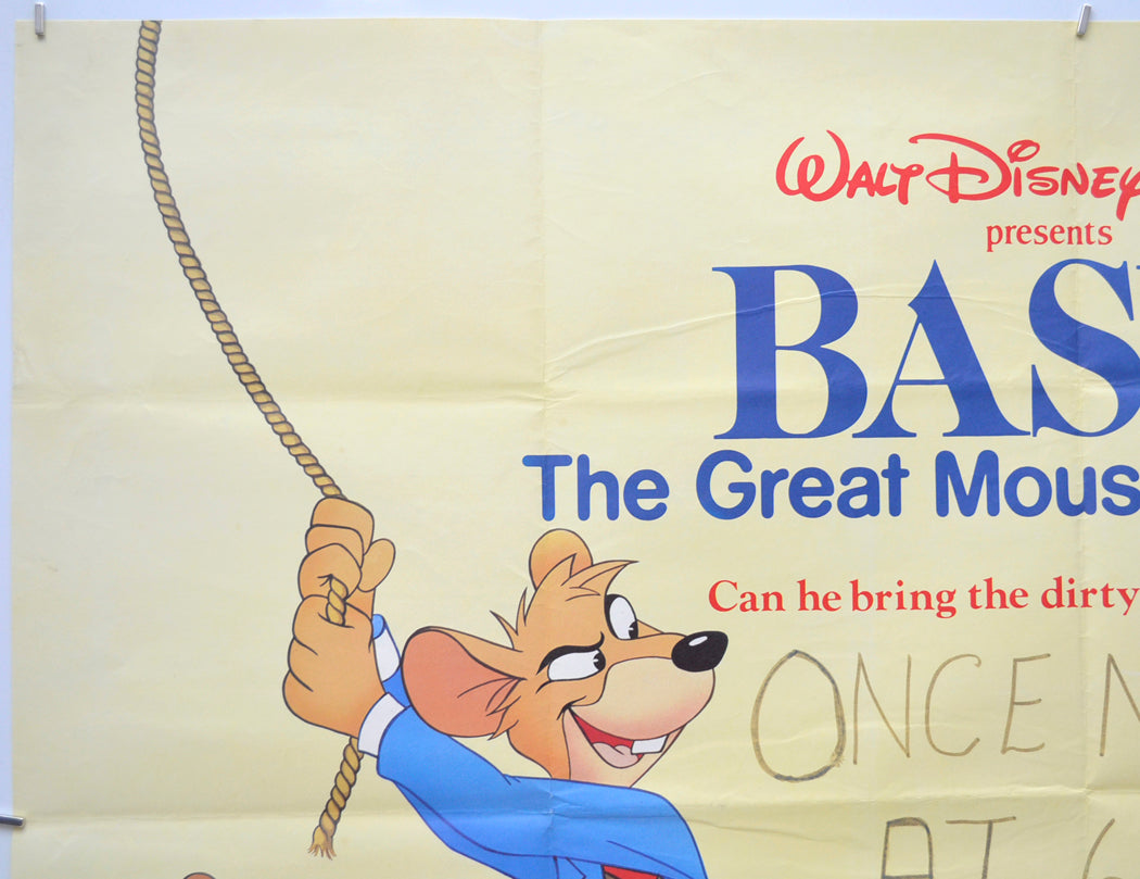 BASIL THE GREAT MOUSE DETECTIVE (Top Left) Cinema Quad Movie Poster 