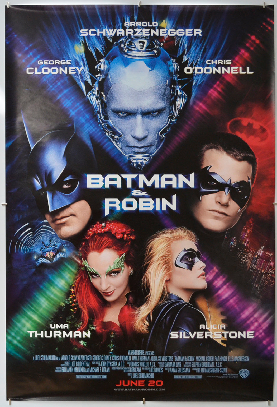 Batman And Robin (Teaser / Advance Version)  Original One Sheet Poster - Film Poster - Movie Poster