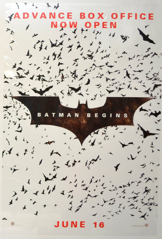 Batman Begins Original Sheet of Cinema Window Clings