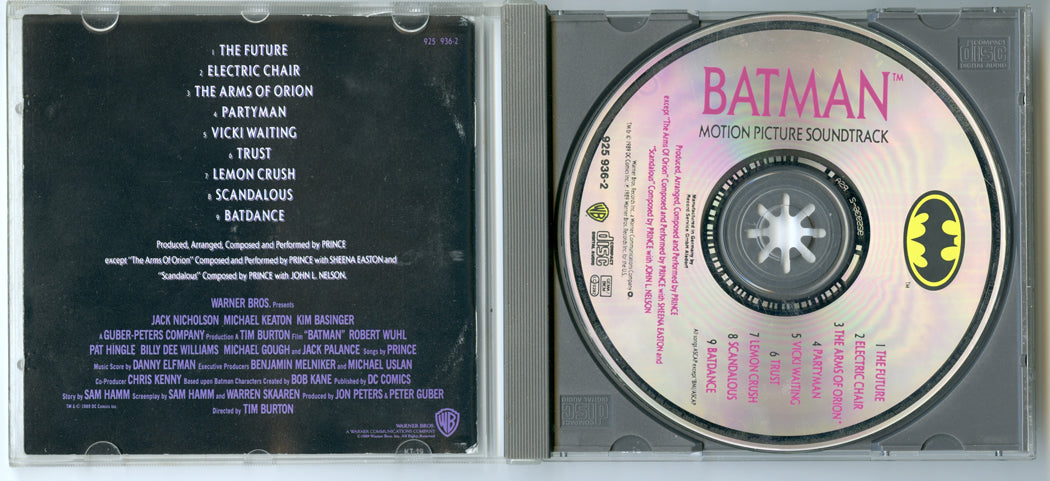 BATMAN Original CD Soundtrack (Inside) 