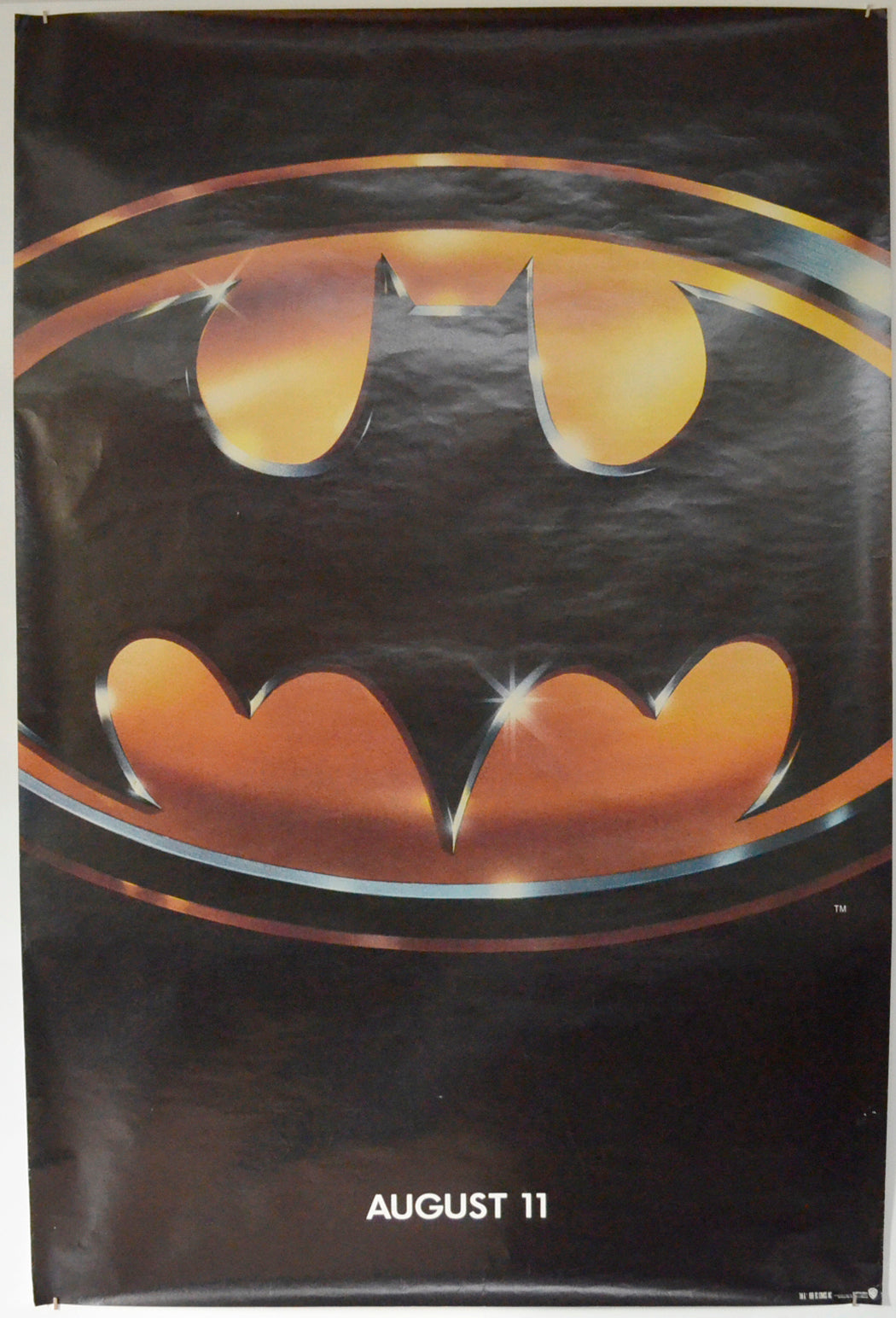 Batman  Original British 4 Sheet Poster  (Teaser / Advance Version)   Original British 4 Sheet Poster - Film Poster - Movie Poster