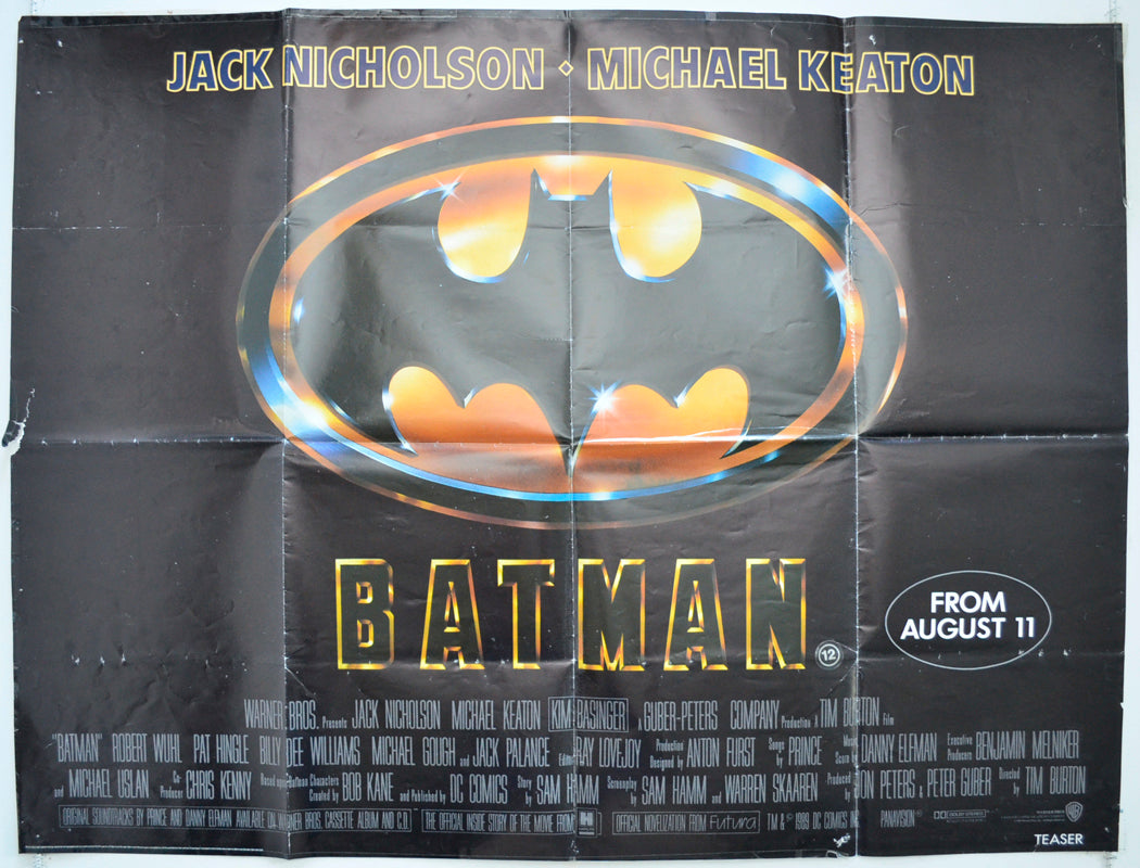 Batman  (Teaser / Advance Version)   Original Quad Poster - Film Poster - Movie Poster  