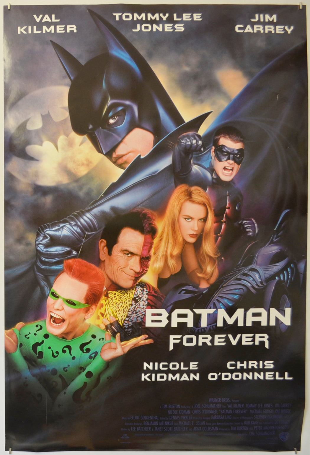 Batman Forever  Original One Sheet Poster - Film Poster - Movie Poster