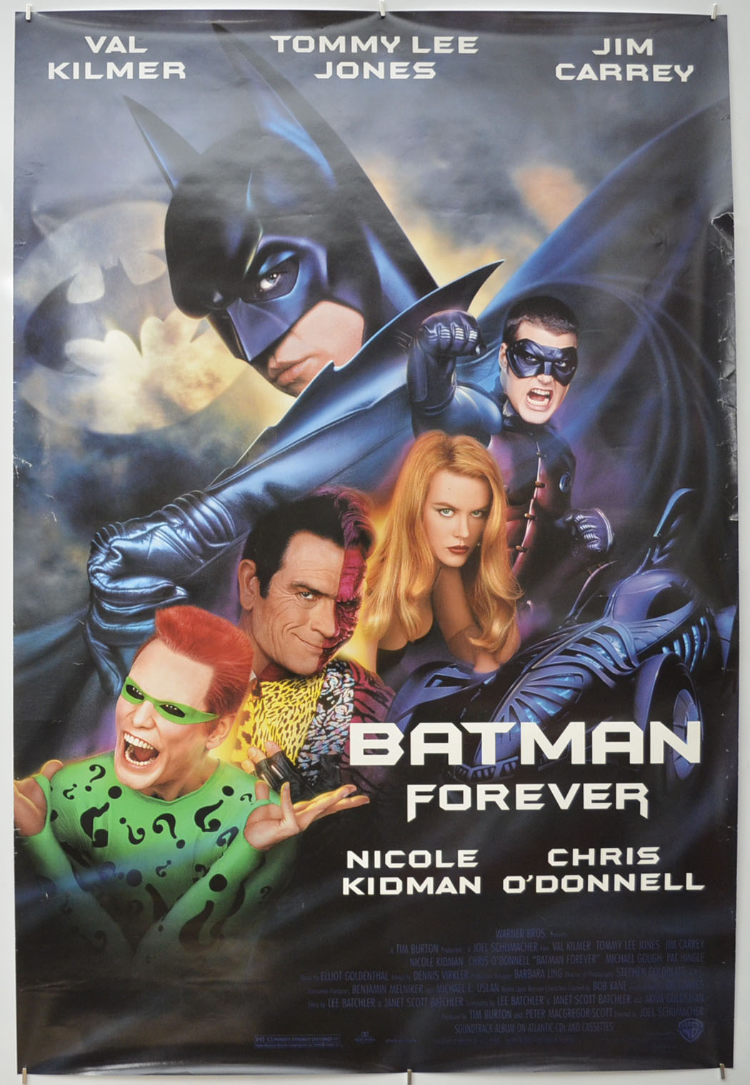 Batman Forever Original One Sheet Poster - Film Poster - Movie Poster
