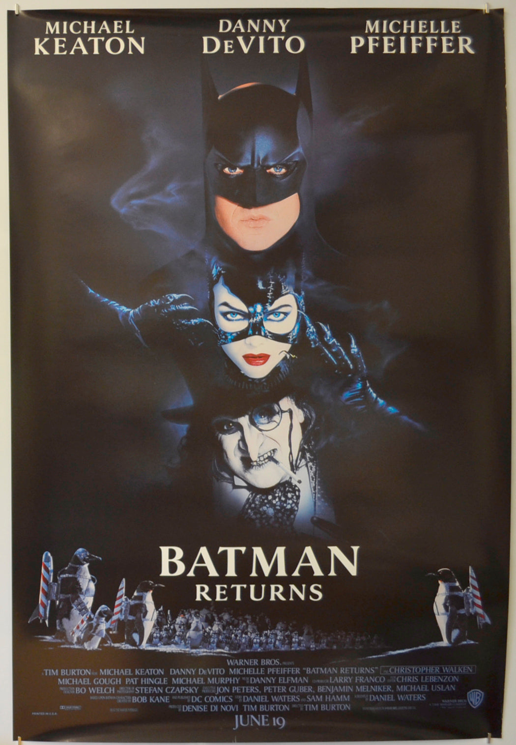 Batman Returns  Original One Sheet Poster - Film Poster - Movie Poster