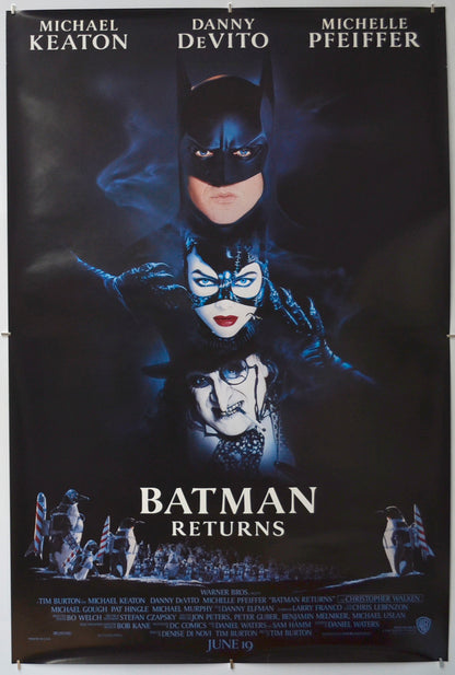 Batman Returns Original One Sheet Poster - Film Poster - Movie Poster