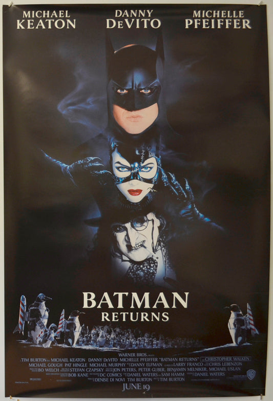 Batman Returns  Original One Sheet Poster - Film Poster - Movie Poster