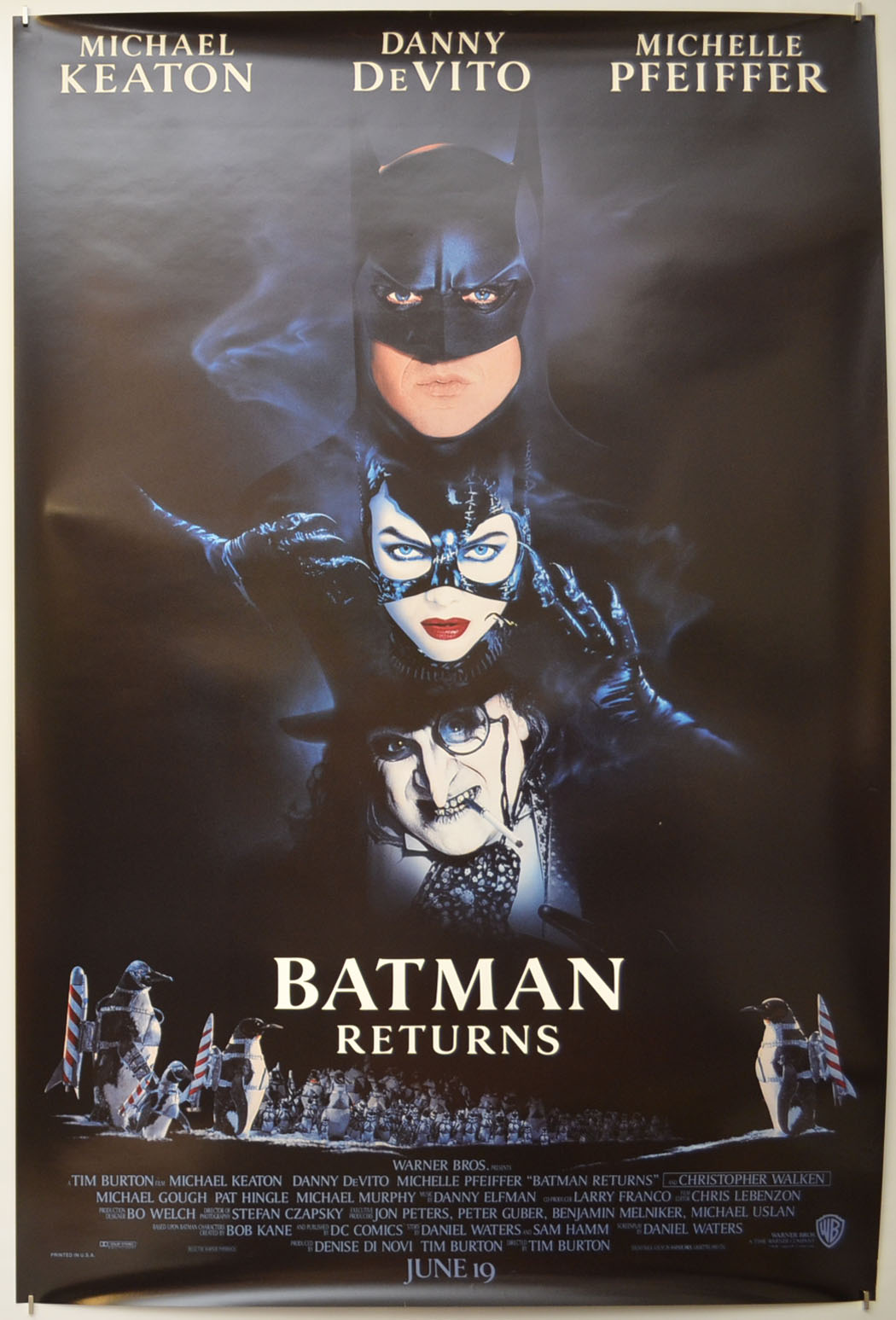 Batman Returns Original One Sheet Poster - Film Poster - Movie Poster