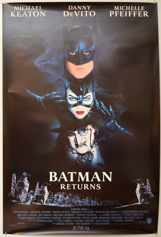 Batman Returns Original One Sheet Poster - Film Poster - Movie Poster