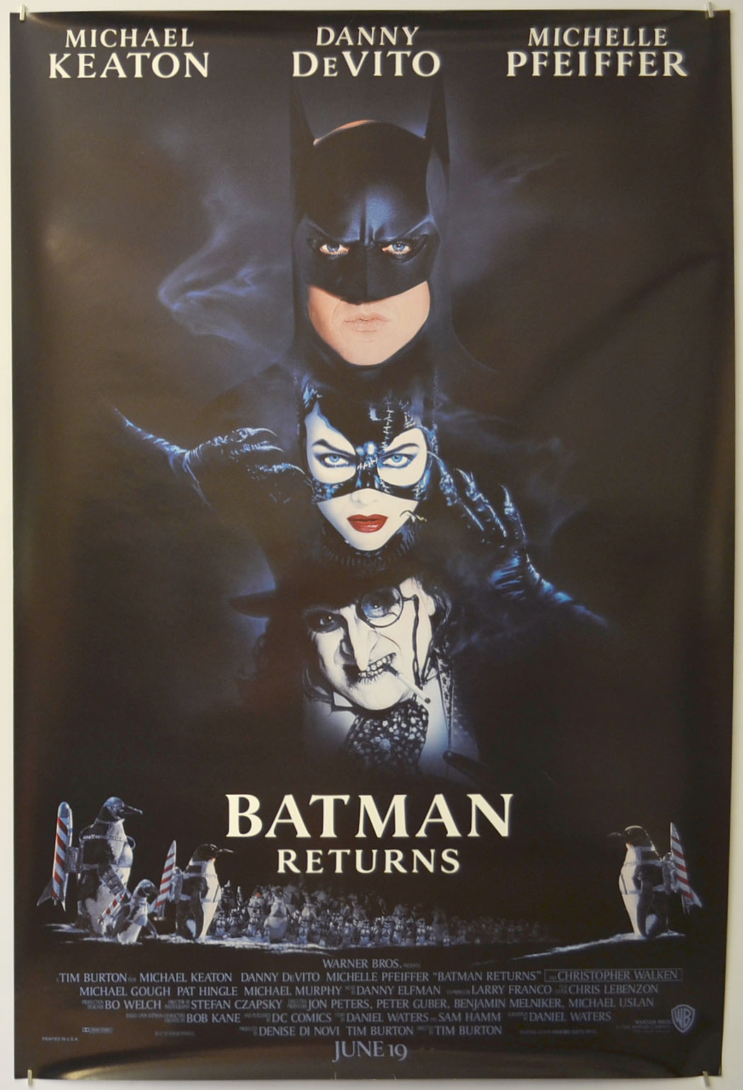 Batman Returns Original One Sheet Poster - Film Poster - Movie Poster