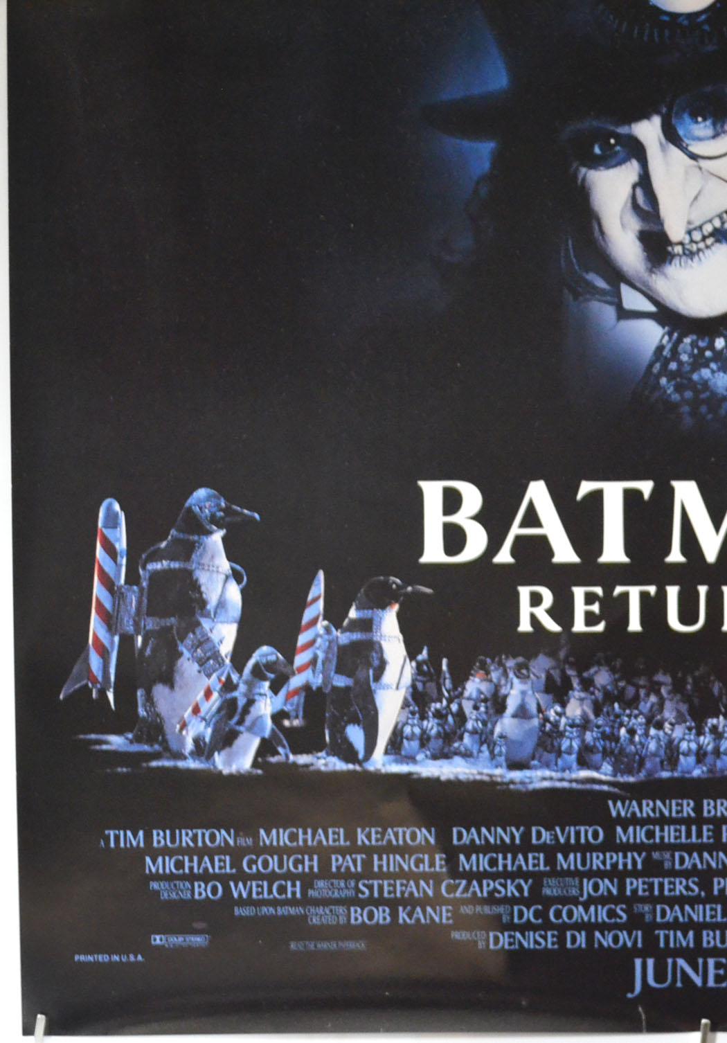 BATMAN RETURNS (Bottom Left) Cinema One Sheet Movie Poster 
