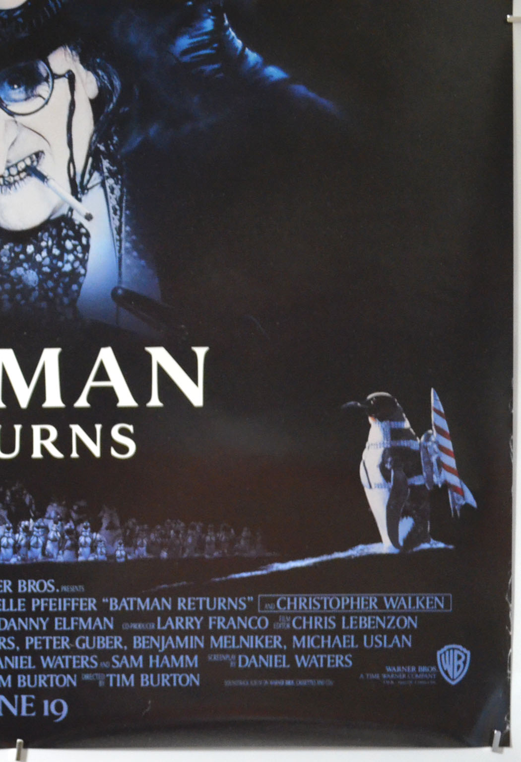 BATMAN RETURNS (Bottom Right) Cinema One Sheet Movie Poster 