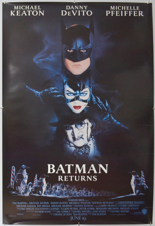 Batman Returns Original One Sheet Poster - Film Poster - Movie Poster