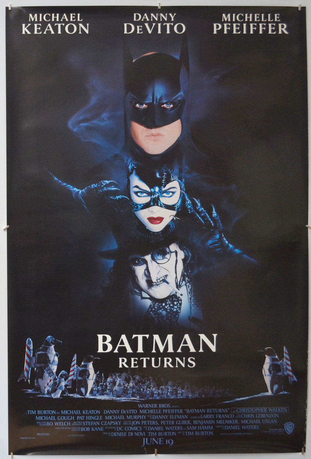 Batman Returns Original One Sheet Poster - Film Poster - Movie Poster