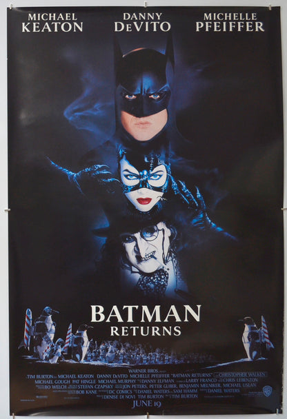 Batman Returns Original One Sheet Poster - Film Poster - Movie Poster