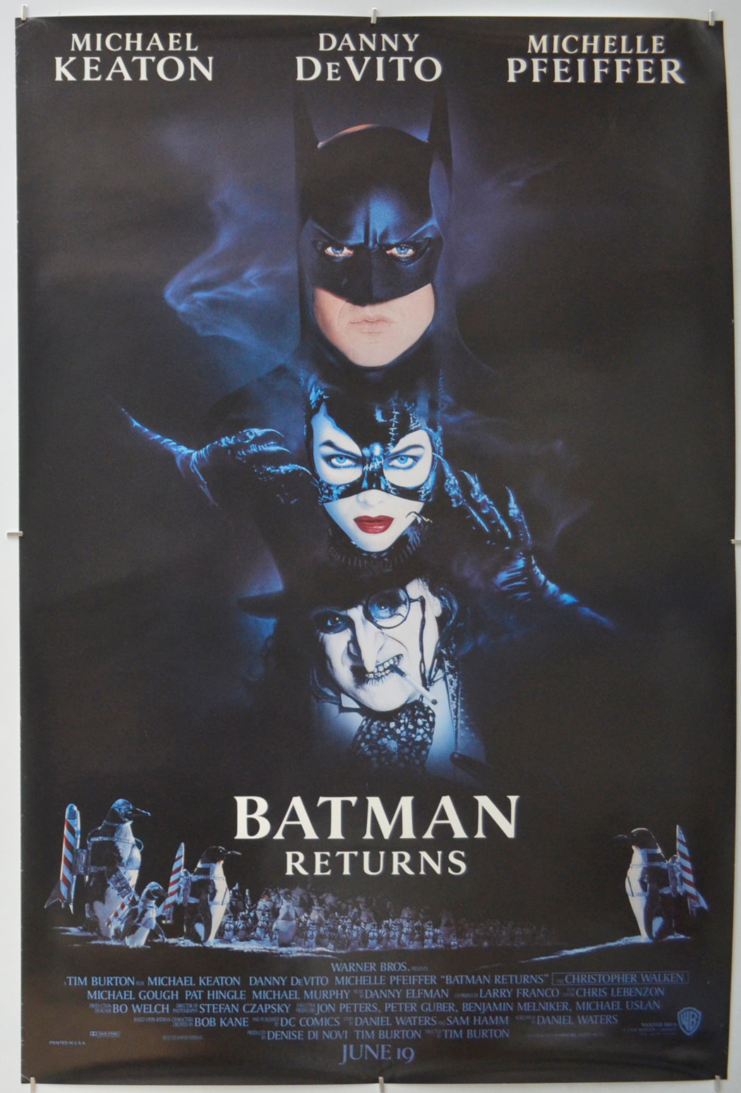 Batman Returns Original One Sheet Poster - Film Poster - Movie Poster