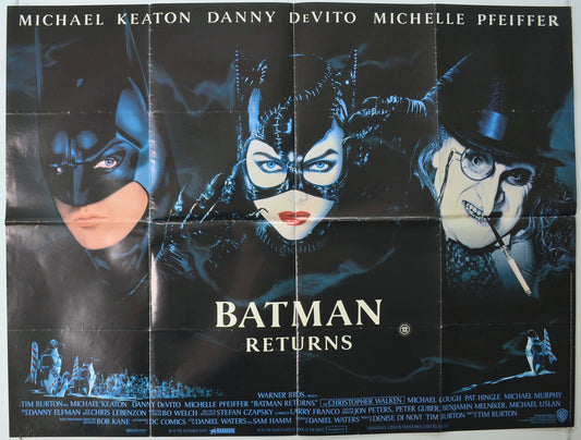 Batman Returns   Original Quad Poster - Film Poster - Movie Poster 