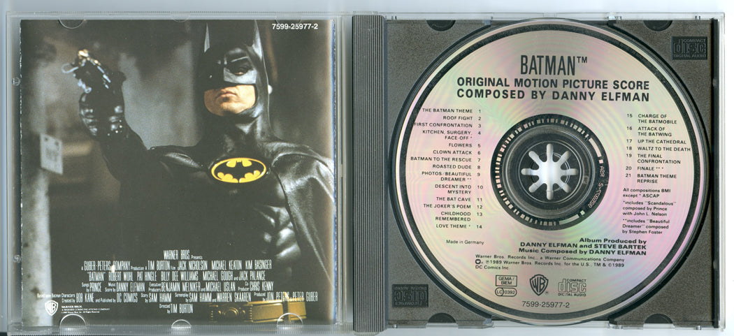 BATMAN - THE SCORE Original CD Soundtrack (Inside) 