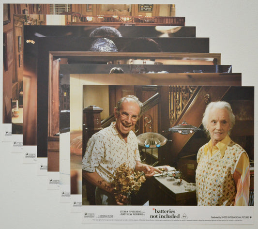 BATTERIES NOT INCLUDED (Full View) Cinema Set of Colour FOH Stills / Lobby Cards  