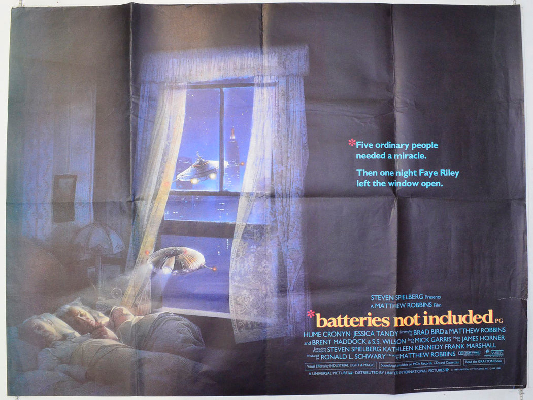 Batteries Not Included Original British Quad Poster - Film Poster - Movie Poster 