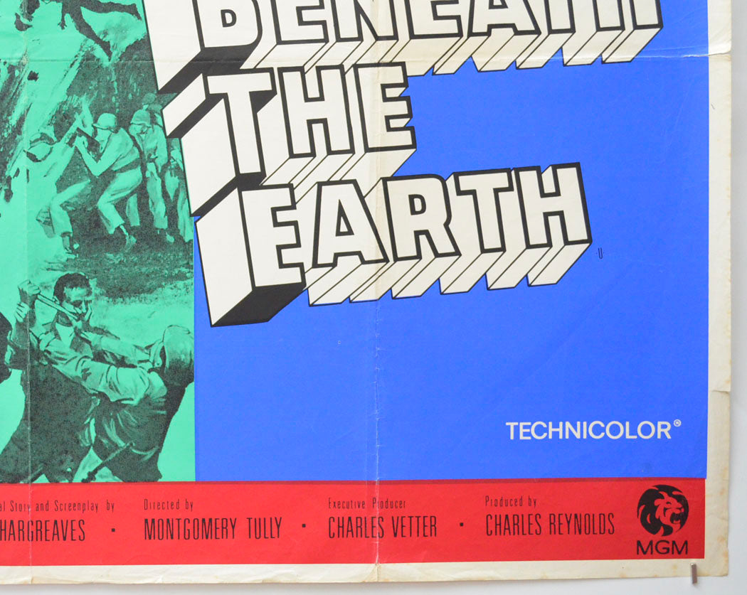 BATTLE BENEATH THE EARTH (Bottom Right) Cinema Quad Movie Poster 