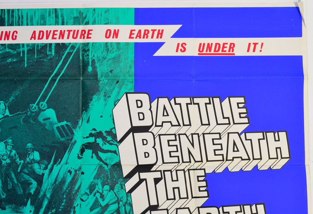 BATTLE BENEATH THE EARTH (Top Right) Cinema Quad Movie Poster 