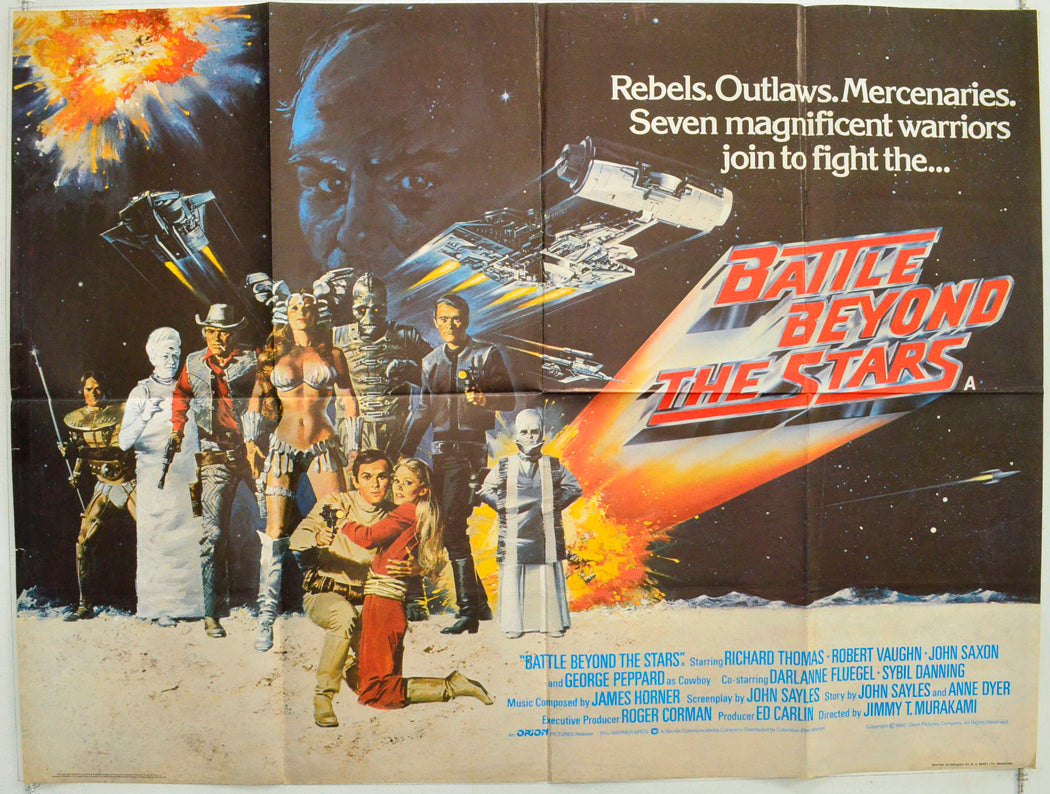 Battle Beyond The Stars Original British Quad Poster - Film Poster - Movie Poster 