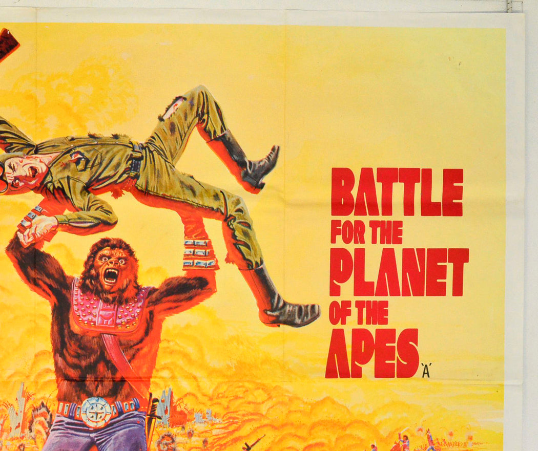 BATTLE FOR THE PLANET OF THE APES (Top Right) Cinema Quad Movie Poster 